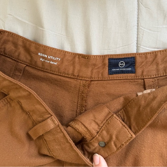 AG Adriano Goldschmied Renn Utility High Rise Barrel Pants, Womens Size 32R - Picture 4 of 7